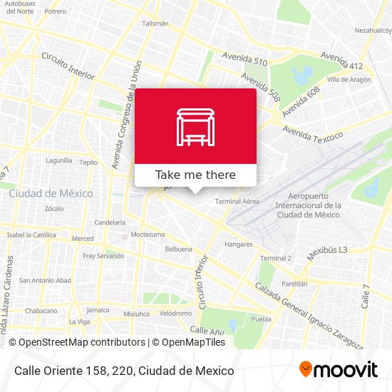 Calle Oriente 158, 220 map