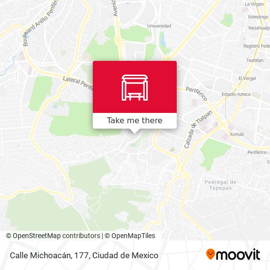Calle Michoacán, 177 map