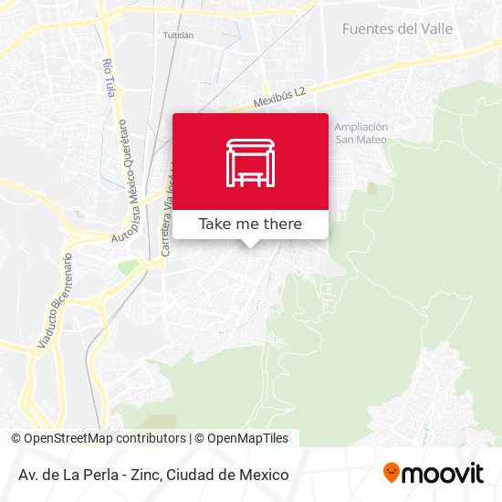 Av. de La Perla - Zinc map