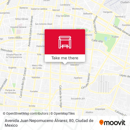 Avenida Juan Nepomuceno Álvarez, 80 map