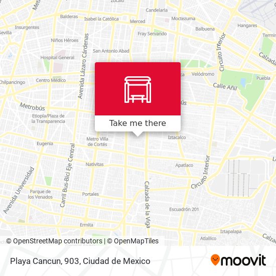 Mapa de Playa Cancun, 903