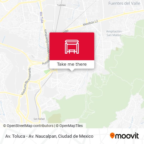 Av. Toluca - Av. Naucalpan map