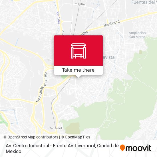 Av. Centro Industrial - Frente Av. Liverpool map
