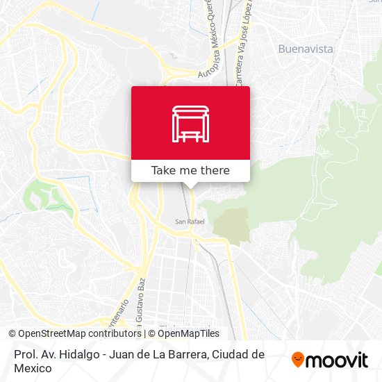 Mapa de Prol. Av. Hidalgo - Juan de La Barrera