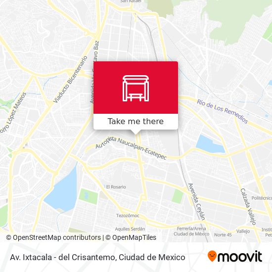 Mapa de Av. Ixtacala - del Crisantemo