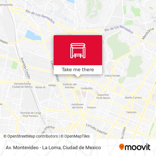 Av. Montevideo - La Loma map
