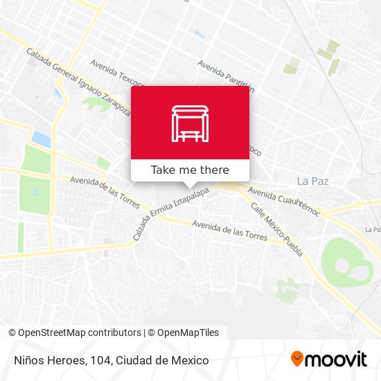 Mapa de Niños Heroes, 104