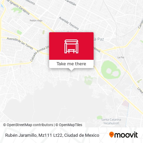 Mapa de Rubén Jaramillo, Mz111 Lt22