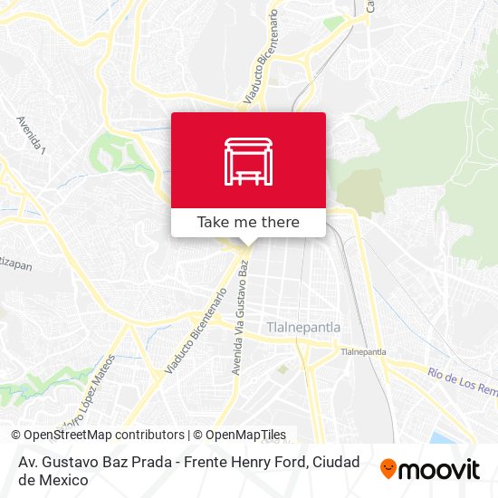 Av. Gustavo Baz Prada - Frente Henry Ford map