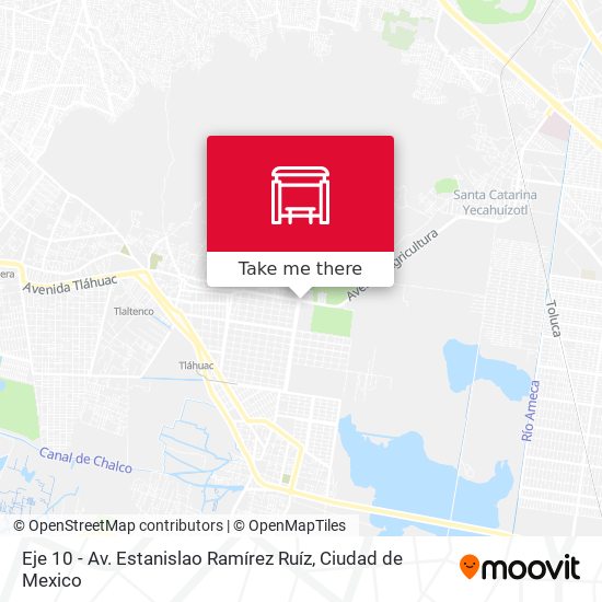 Eje 10 - Av. Estanislao Ramírez Ruíz map