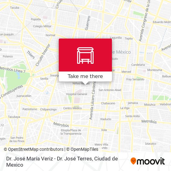 Dr. José María Veriz - Dr. José Terres map