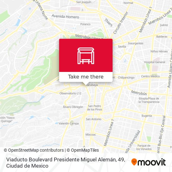 Viaducto Boulevard Presidente Miguel Alemán, 49 map