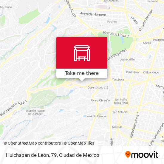 Huichapan de León, 79 map