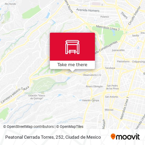 Peatonal Cerrada Torres, 252 map