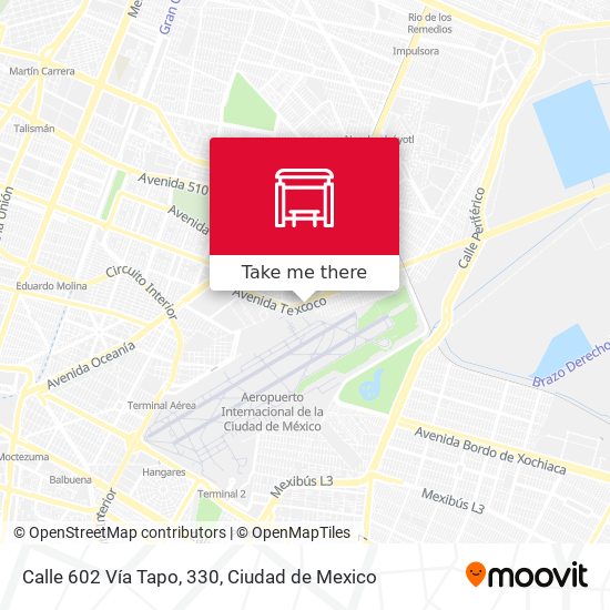 Calle 602 Vía Tapo, 330 map