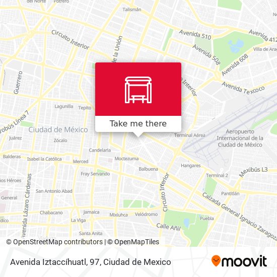 Mapa de Avenida Iztaccíhuatl, 97