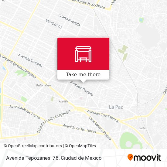 Avenida Tepozanes, 76 map