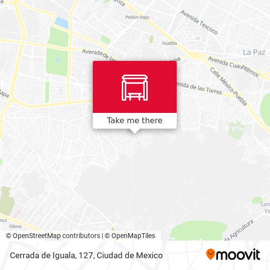 Cerrada de Iguala, 127 map