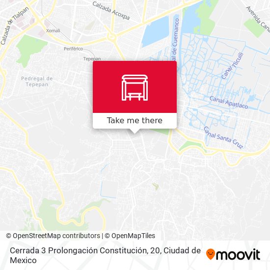 Mapa de Cerrada 3 Prolongación Constitución, 20