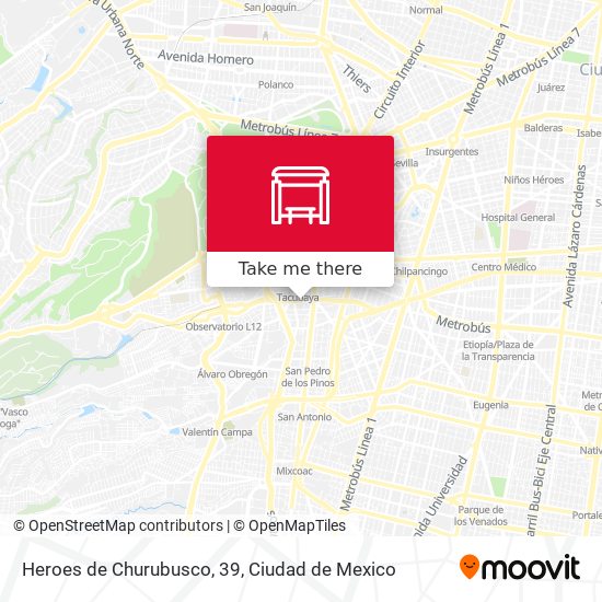 Heroes de Churubusco, 39 map