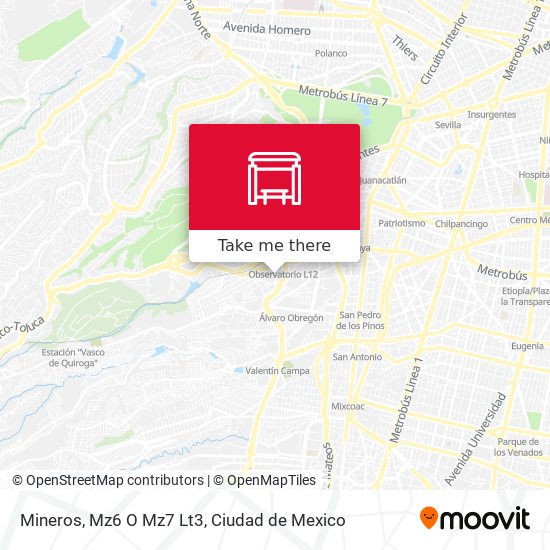 Mineros, Mz6 O Mz7 Lt3 map