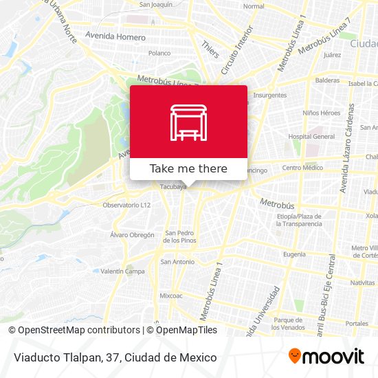 Viaducto Tlalpan, 37 map