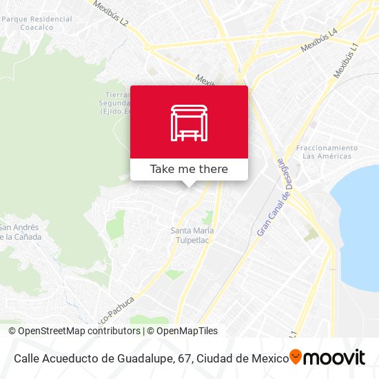 Mapa de Calle Acueducto de Guadalupe, 67