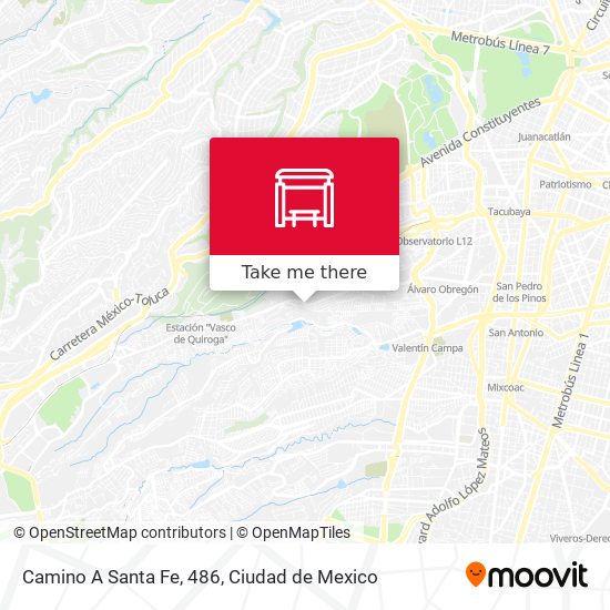 Camino A Santa Fe, 486 map