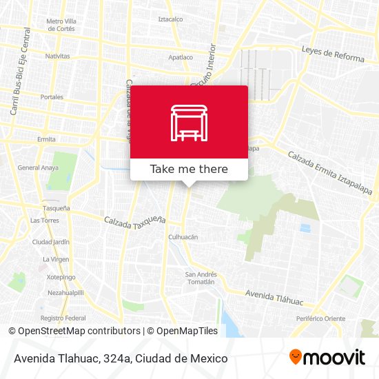 Mapa de Avenida Tlahuac, 324a