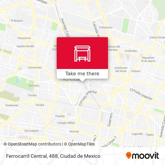 Ferrocarril Central, 488 map