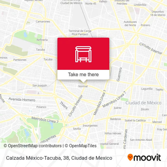 Mapa de Calzada México-Tacuba, 38