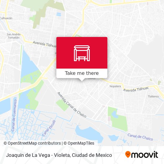Mapa de Joaquín de La Vega - Violeta