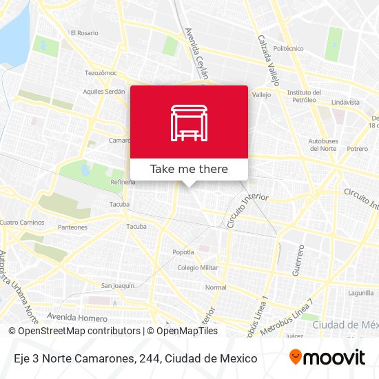 Mapa de Eje 3 Norte Camarones, 244