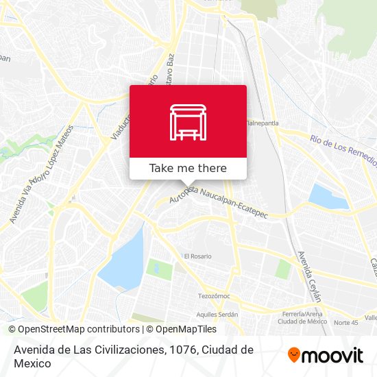 Mapa de Avenida de Las Civilizaciones, 1076