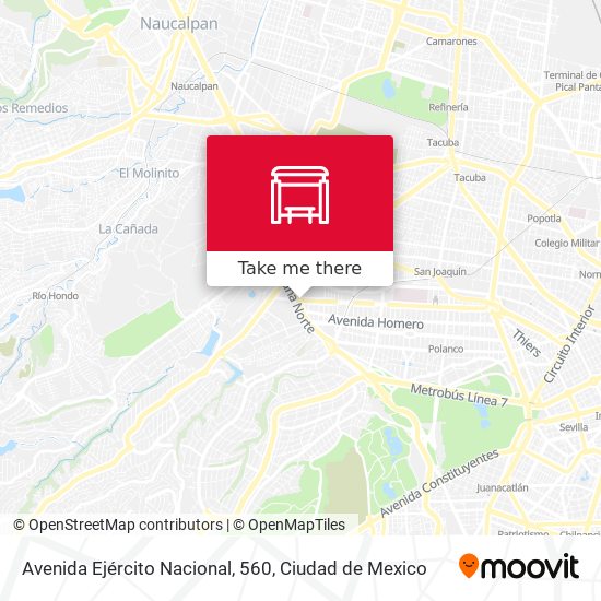 Avenida Ejército Nacional, 560 map