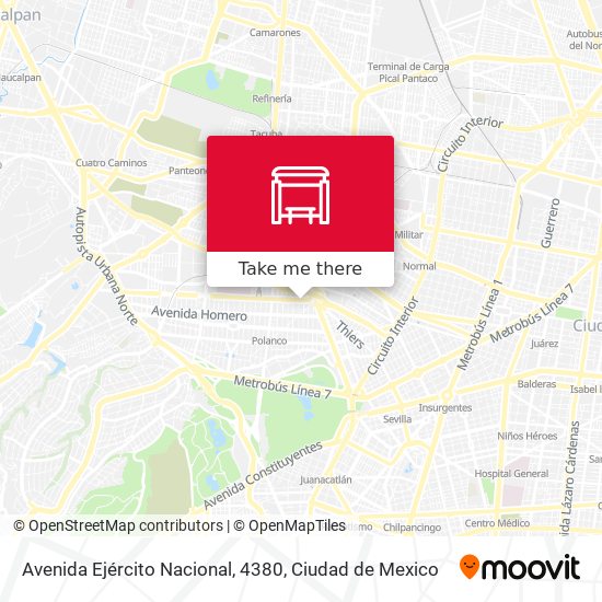 Avenida Ejército Nacional, 4380 map