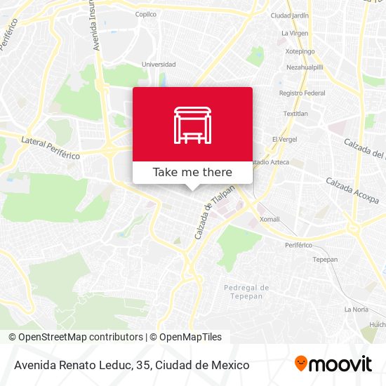 Avenida Renato Leduc, 35 map