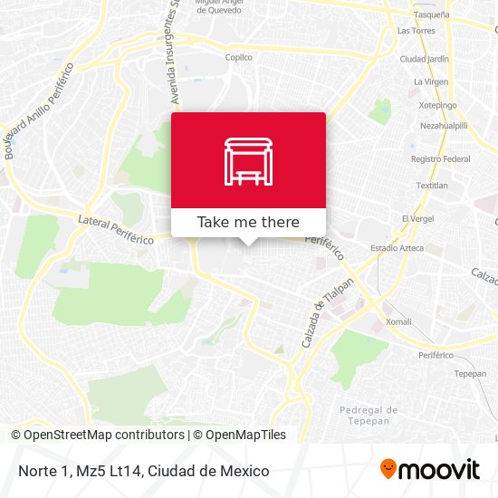 Norte 1, Mz5 Lt14 map