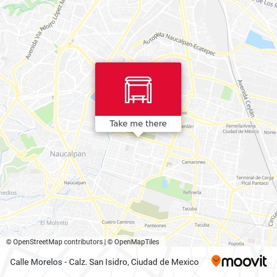 Mapa de Calle Morelos - Calz. San Isidro
