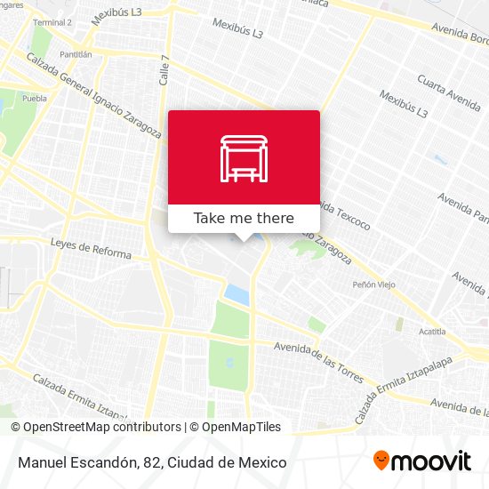 Manuel Escandón, 82 map
