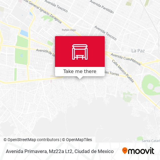 Mapa de Avenida Primavera, Mz22a Lt2
