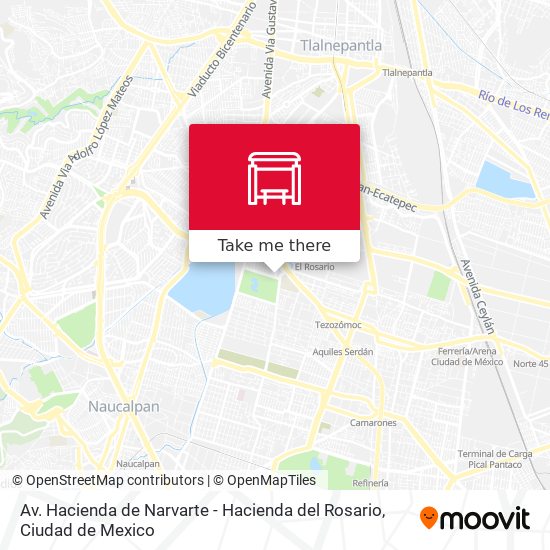 Av. Hacienda de Narvarte - Hacienda del Rosario map