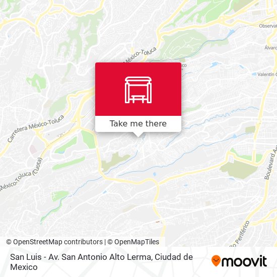 San Luis - Av. San Antonio Alto Lerma map