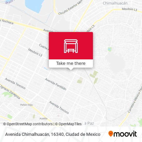 Avenida Chimalhuacán, 16340 map