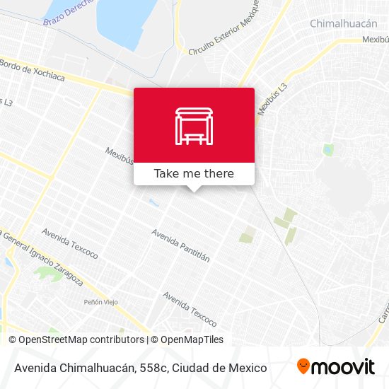 Avenida Chimalhuacán, 558c map