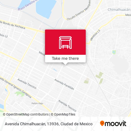 Avenida Chimalhuacán, 13936 map