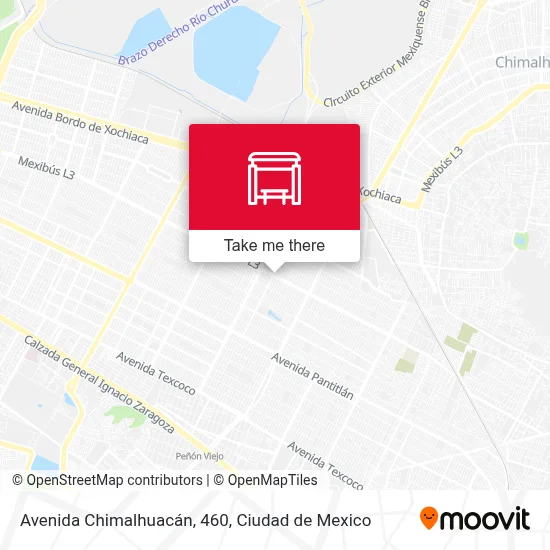 Avenida Chimalhuacán, 460 map
