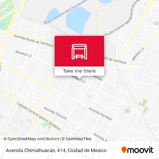 Avenida Chimalhuacán, 414 map