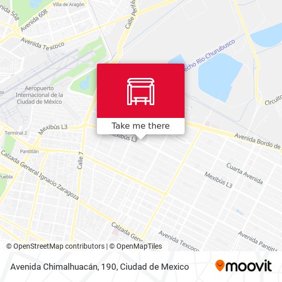 Avenida Chimalhuacán, 190 map