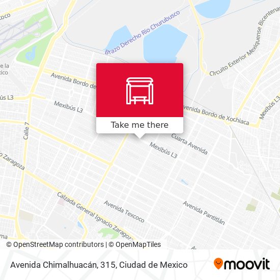 Avenida Chimalhuacán, 315 map
